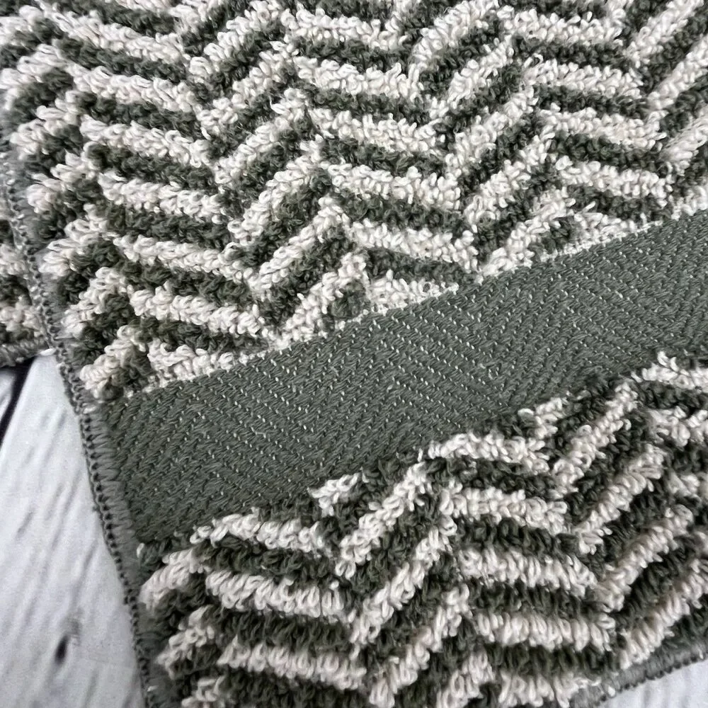 Lauren Ralph Lauren Set of 4 Towels Sanders Basketweave Herringbone Cotton